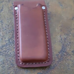 Brown Leather Jackknife Holder For Your Belt